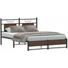 Image de vidaXL Cadre de lit sans matelas chêne marron 150x200 cm 4107018