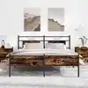 Image de Cadre De Lit Sans Matelas Chêne Marron 140x190 Cm Vidaxl