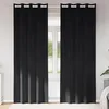 Image de Rideaux occultants - Velours noir - 2 pcs - 140 x 260 cm -  illets - Intérieur