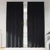 Image de Rideaux Occultants 2 Pcs Noir 140 X 225 Cm Velours Vidaxl