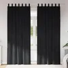 Image de Rideaux occultants - Velours noir - 2 pcs - Boucles de suspension - Lavable en machine