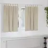 Image de Rideaux Occultants 2 Pcs Crème 140 X 140 Cm Velours Vidaxl