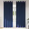 Image de Rideaux Occultants 2 Pcs Bleu Foncé 140 X 225 Cm Velours Vidaxl