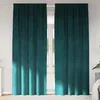 Image de vidaXL Rideaux occultants 2 pcs Vert foncé 140 x 260 cm Velours 4107217