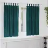 Image de Rideaux Occultants 2 Pcs Vert Foncé 140 X 175 Cm Velours Vidaxl