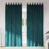 Image de Rideaux Occultants 2 Pcs Vert Foncé 140 X 225 Cm Velours Vidaxl