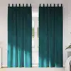 Image de Rideaux Occultants 2 Pcs Vert Foncé 140 X 245 Cm Velours Vidaxl
