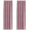 Image de Vidaxl rideaux occultants 2 pcs rose foncé 140 x 260 cm velours