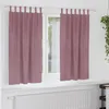 Image de Rideaux occultants - Velours rose foncé - 2 pièces -  illets - Lavable en machine