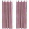 Image de Vidaxl rideaux occultants 2 pcs rose foncé 140 x 245 cm velours