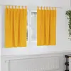 Image de Rideaux 2 Pc Jaune Moutarde 140 X 140 Cm Velours Vidaxl