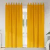Image de Rideaux Occultants 2 Pcs Jaune Moutarde 140 X 225 Cm Velours Vidaxl