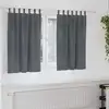 Image de Rideaux 2 Pc Gris Clair 140 X 140 Cm Velours Vidaxl