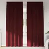 Image de Rideaux Occultants 2 Pcs Bordeaux 140 X 245 Cm Velours Vidaxl