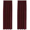 Image de Vidaxl rideaux occultants 2 pcs bordeaux 140 x 245 cm velours