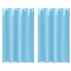 Image de Rideaux occultants - vidaXL - Bleu clair - Polyester - 175x140 cm - 2 pièces - Facile à manipuler - Bloque la lumière