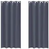 Image de Rideaux occultants - vidaXL - Anthracite - Polyester - 225x140 cm - Lot de 2 - Faciles à manipuler - Bloque la lumière