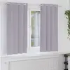 Image de Rideaux Occultants Avec Anneaux 2 Pcs Gris Métal 175 X 140 Cm Vidaxl
