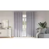 Image de vidaXL Rideaux occultants avec anneaux 2 pc Gris métal 260 x 140 cm 4107362