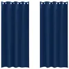 Image de Rideaux occultants - vidaXL - Bleu foncé - Polyester - 260x140 cm - 2 pièces - Obscurcissement total