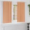 Image de VIDAXL Rideaux occultants 2 pcs Marron clair 175 x 140 cm - Polyester 80 90% occultation