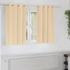 Image de Rideau - double rideaux Vidaxl Rideaux avec des rideaux 2 pcs Crème 140x140cm Polyester