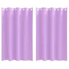 Image de Rideaux occultants - vidaXL - Violet - Polyester - 175x140 cm - 2 pièces - Occultation totale - Facile à manipuler