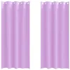 Image de Rideaux occultants en polyester - vidaXL - Violet - 260x140 cm - 2 pièces - Obscurcissent la lumière