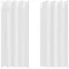 Image de Vidaxl rideaux occultants avec anneaux 2 pcs blanc pur 225 x 140 cm