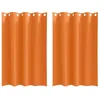 Image de Rideaux occultants - vidaXL - Orange vif - Polyester - 175x140 cm - 2 pièces - Intérieur uniquement - Facile à manipuler