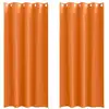 Image de Vidaxl rideaux occultants avec anneaux 2 pcs orange vif 245 x 140 cm