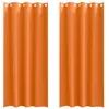Image de Rideaux occultants modernes - vidaXL - Orange vif - 260x140 cm - Occultation 80%-90% - Polyester
