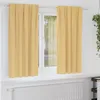 Image de Rideaux occultants - VIDAXL - 2 pcs (175 x 140 cm) - Beige - Occultation 80 90% - Tissage triple