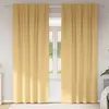 Image de Rideaux Occultants Avec Anneaux 2 Pcs Beige 245 X 140 Cm Vidaxl