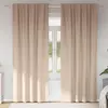 Image de Rideaux Occultants Avec Anneaux 2 Pcs Taupe 225 X 140 Cm Vidaxl