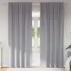 Image de Rideaux Occultants Avec Anneaux 2 Pcs Gris Clair 245 X 140 Cm Vidaxl