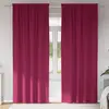 Image de Rideaux Occultants Avec Anneaux 2 Pcs Bordeaux 260 X 140 Cm Vidaxl