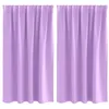 Image de Rideaux occultants modernes - vidaXL - Violet - 140x140 cm - Occultation 80%-90% - Polyester - Design à tissage triple