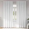 Image de Rideaux Occultants Avec Anneaux 2 Pcs Blanc Pur 245 X 140 Cm Vidaxl
