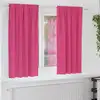 Image de Rideaux Occultants Avec Anneaux 2 Pcs Rose Vif 175 X 140 Cm Vidaxl