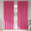 Image de Rideaux Occultants Avec Anneaux 2 Pcs Rose Vif 260 X 140 Cm Vidaxl