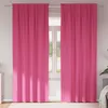 Image de vidaXL Rideaux occultants avec anneaux 2 pcs Rose vif 260 x 140 cm 4107517