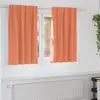 Image de Rideaux Occultants Avec Anneaux 2 Pcs Couleur Terre Cuite Vidaxl