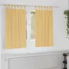 Image de Rideaux Occultants Avec Anneaux 2 Pcs Beige 140 X 140 Cm Vidaxl