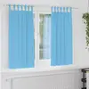 Image de Rideaux Occultants Avec Anneaux 2 Pcs Bleu Clair 175 X 140 Cm Vidaxl