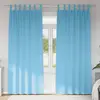 Image de Rideaux Occultants Avec Anneaux 2 Pcs Bleu Clair 225 X 140 Cm Vidaxl