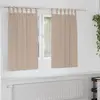 Image de Rideaux Occultants Avec Anneaux 2 Pcs Taupe 140 X 140 Cm Vidaxl