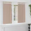 Image de Rideaux Occultants Avec Anneaux 2 Pcs Taupe 175 X 140 Cm Vidaxl