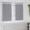 Image de Rideaux Occultants Avec Anneaux 2 Pcs Gris Clair 140 X 140 Cm Vidaxl