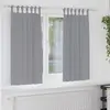 Image de Rideaux Occultants Avec Anneaux 2 Pcs Gris Clair 175 X 140 Cm Vidaxl